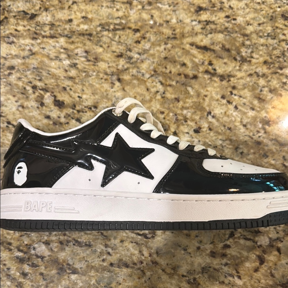 Bape Black Air Force 1s slightly used very good condition